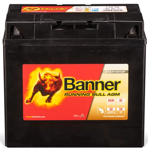 Banner trädgårdsbatteri +H 12v 30Ah